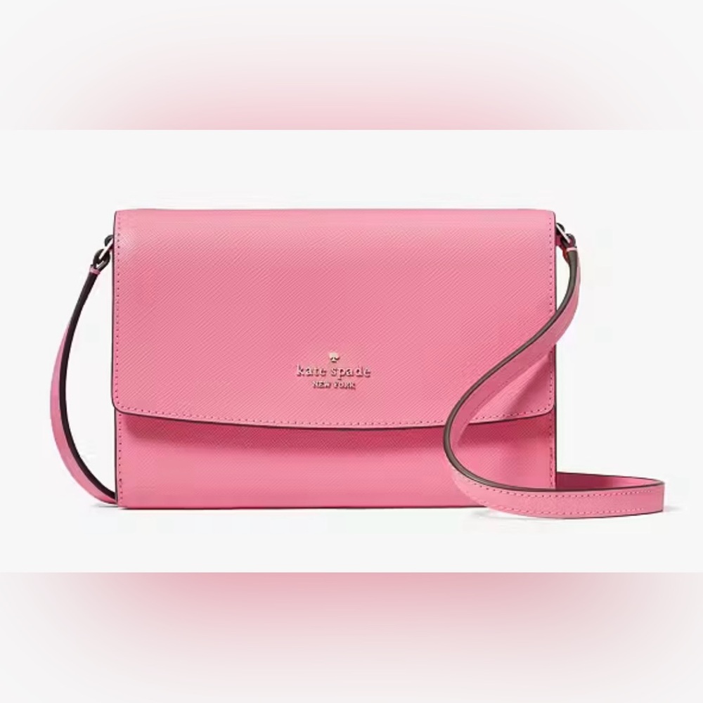 Kate Spade Perry Leather Crossbody - Blossom Pink | New